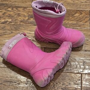 FYK Pink Kids Rain & Snow Boots